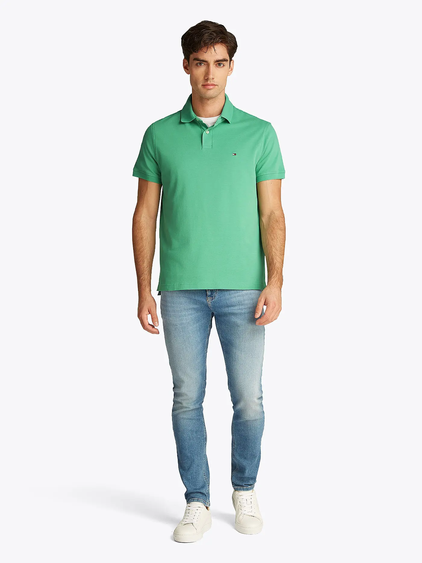 TOMMY HILFIGER | Poloshirt Regular Fit | grün